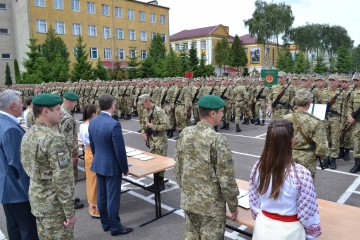 Сергій Лабазюк у НАДПСУ ім. Б. Хмельницького, привітав військовослужбовців строкової служби із складанням присяги на вірність Українському народові