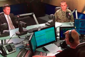 Народний депутат України Сергій Лабазюк та член «Правого сектора» Сергій Стерненко про події в Мукачево, під час прямого ефіру «Радио Вести»